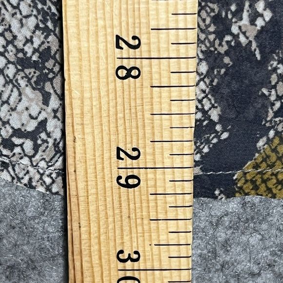 Alice Blue Skirt Women's M Tan Animal Print Snakeskin Midi A-line Slit Hem Lined - Picture 7 of 14